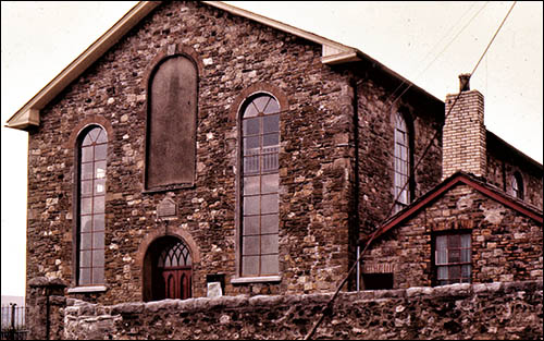 Photo of Carmel chapel, Sirhowy, in 1976