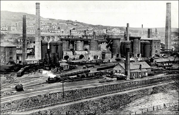 Photo of Tredegar ironworks in 1900