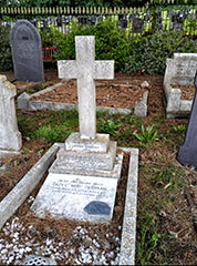 Photo of grave of John Henry Sloman