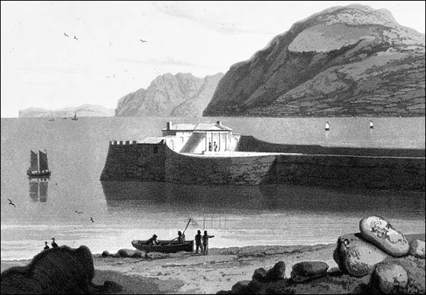 Drawing of Penrhyn marine bath in 1815